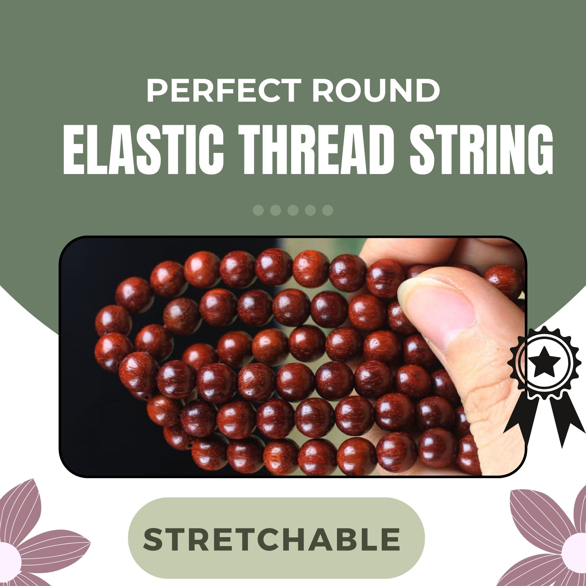 RDK Premium Red Sandalwood Mala (108 Beads) with Guru Bead