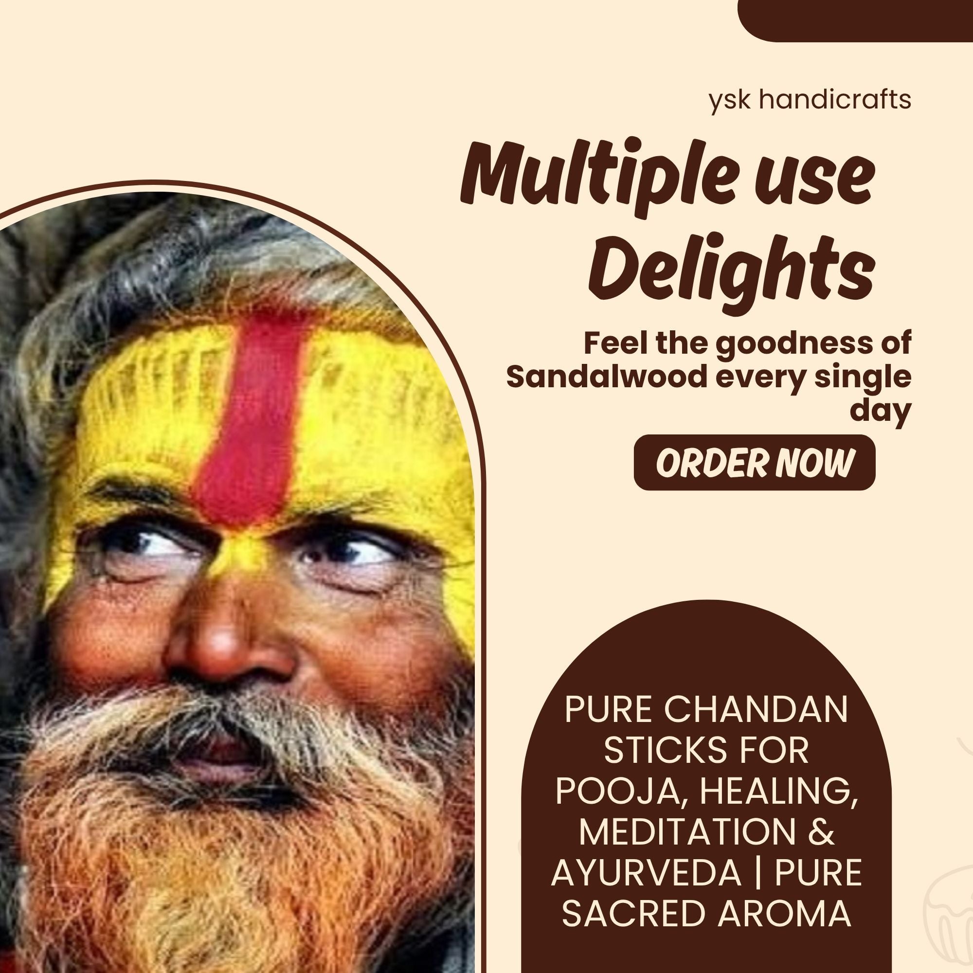 RDK Natural Premium Sandalwood Heartwood Stick