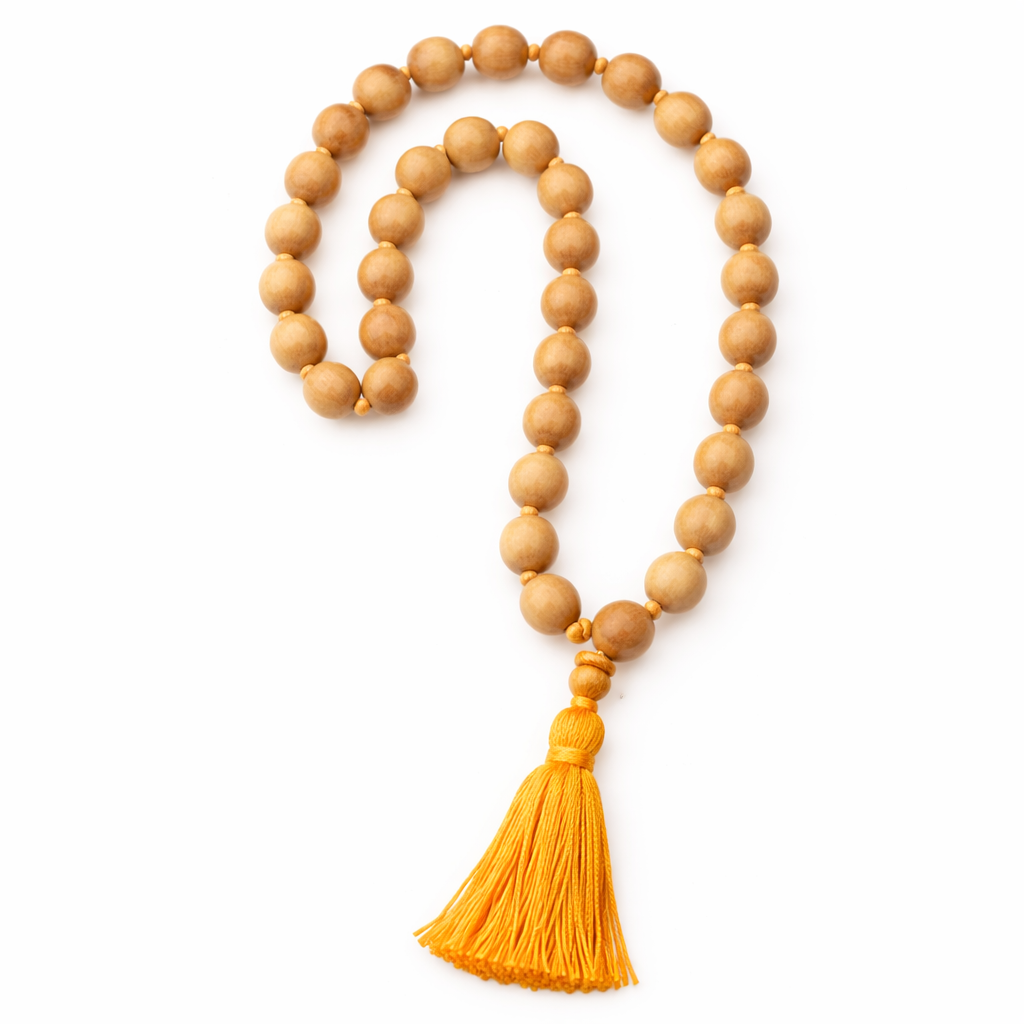 RDK Natural Sandalwood 27+1 Knotted Japa Mala