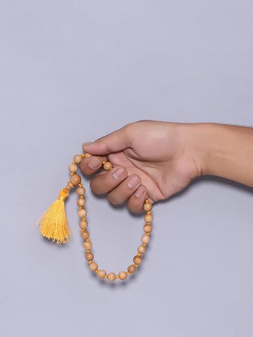 RDK Natural Sandalwood 27+1 Knotted Japa Mala