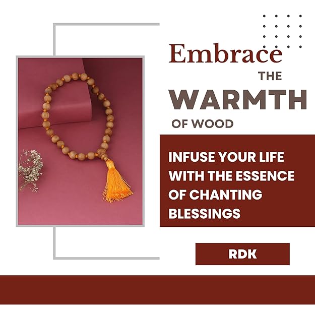 RDK Natural Sandalwood 27+1 Knotted Japa Mala