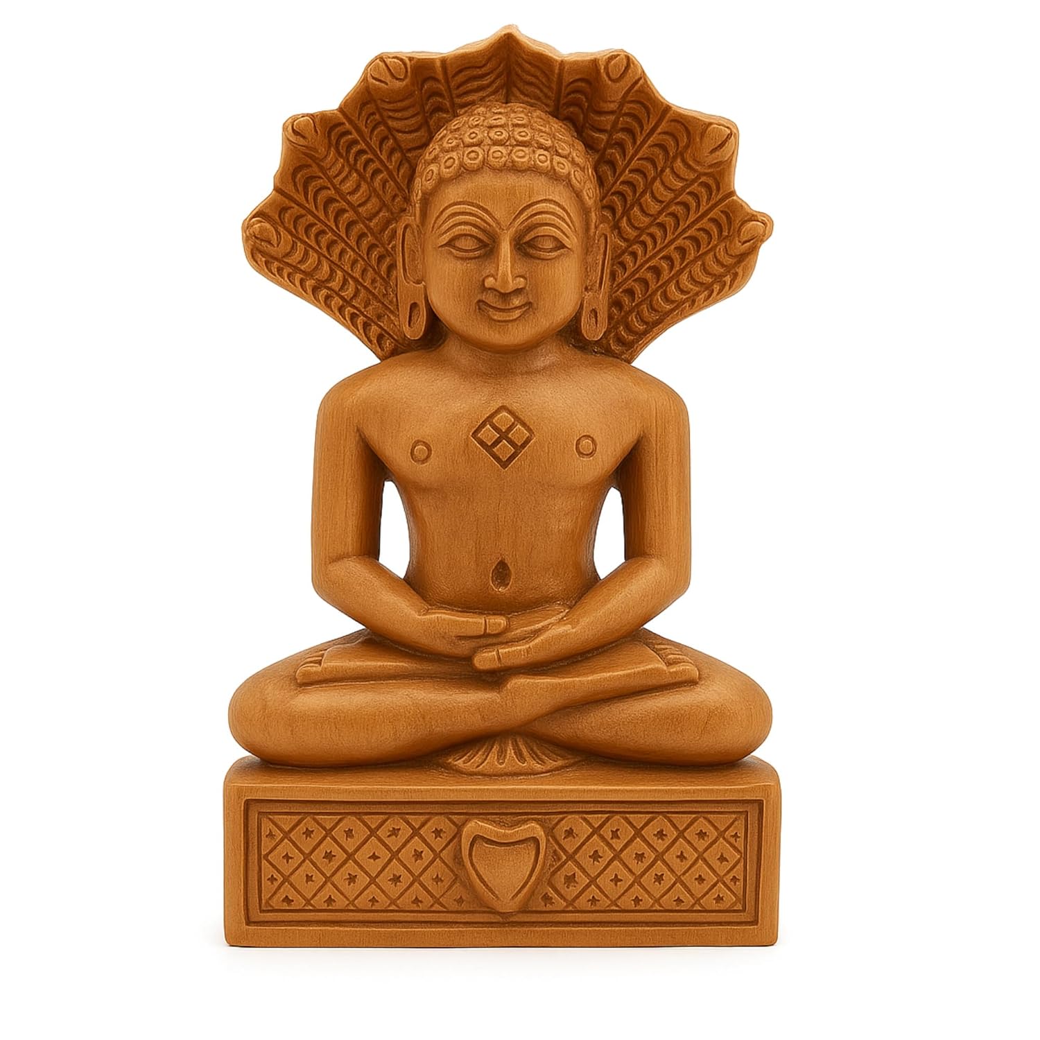 RDK Natural Sandalwood 3 Inch Parshwanath Idol