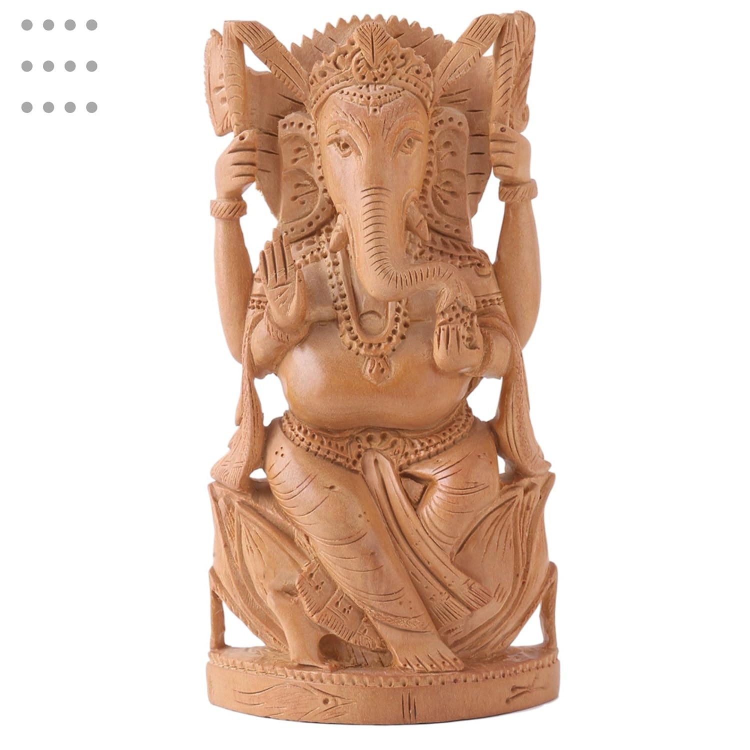 RDK Natural Sandalwood 3 Inch Ganesh Idol