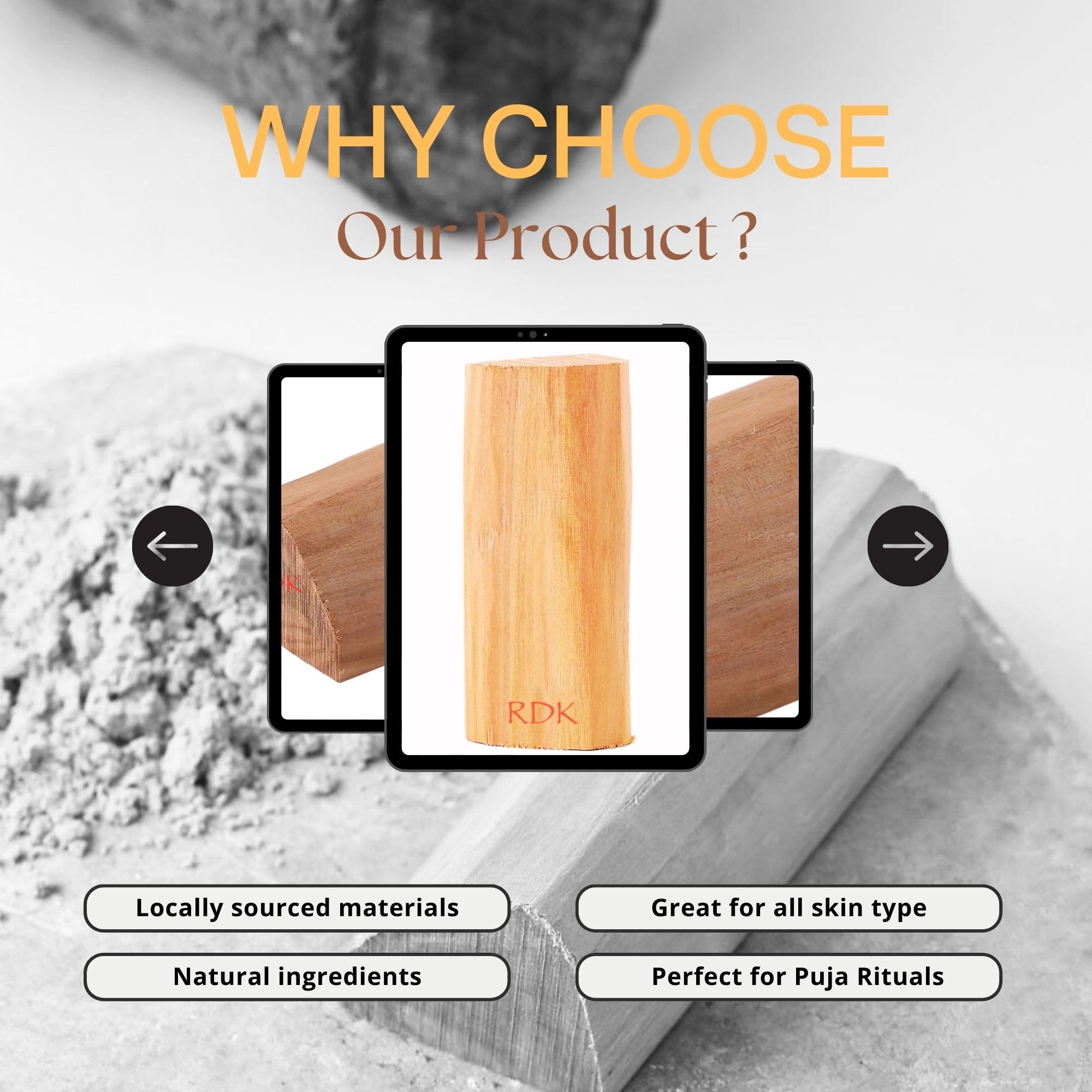 RDK Premium Processed Natural Sandalwood Stick