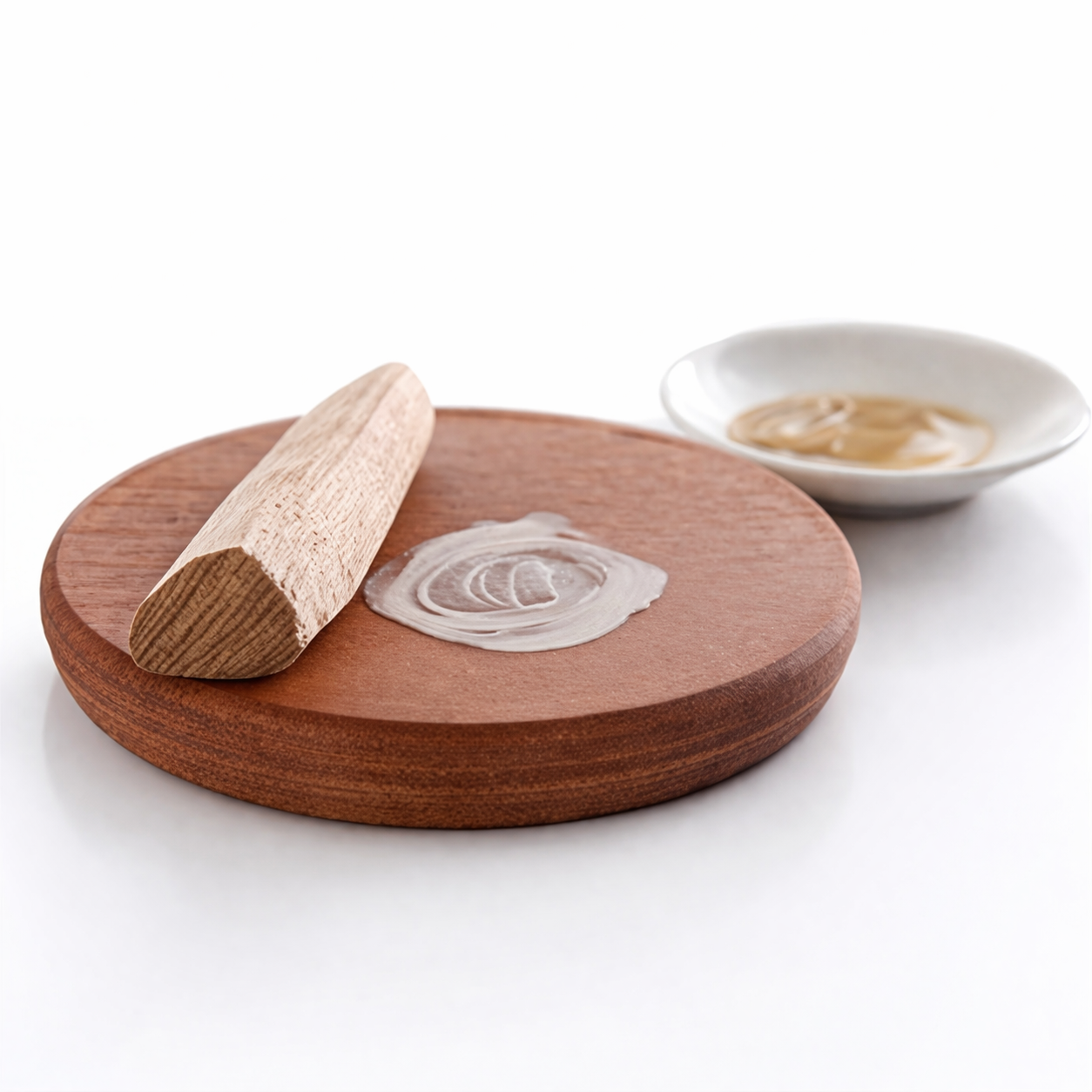 RDK Original Safed Chandan Stick with Grinding Board for Puja & Skin Care