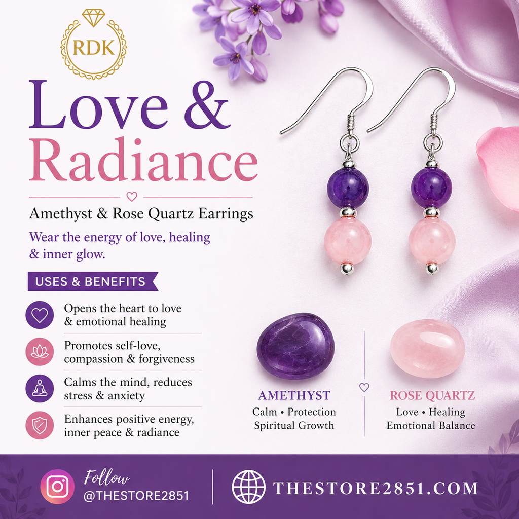 RDK Love & Radiance Gemstone Drop Earrings