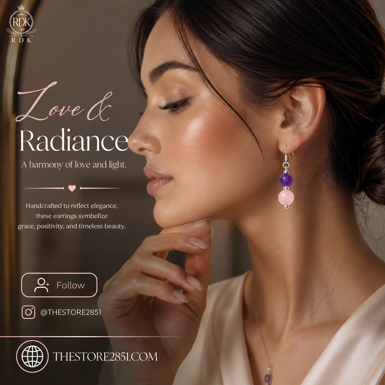 RDK Love & Radiance Gemstone Drop Earrings