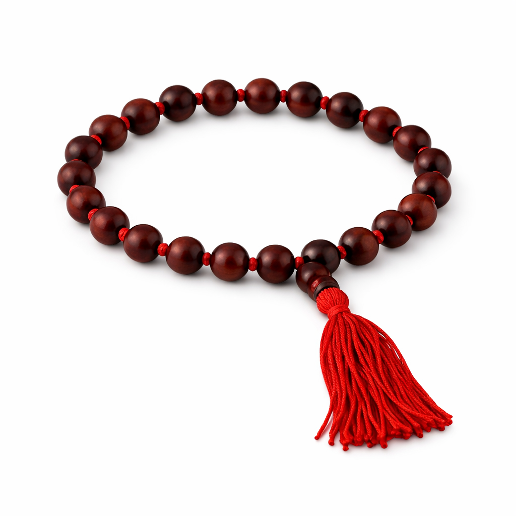 RDK Red Sandalwood (Rakta Chandan) 27+1 Knotted Japa Mala