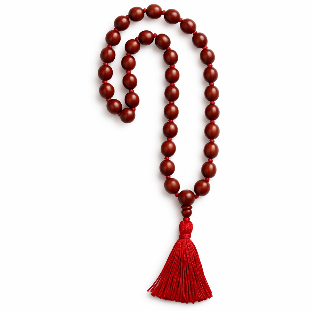 RDK Red Sandalwood (Rakta Chandan) 27+1 Knotted Japa Mala
